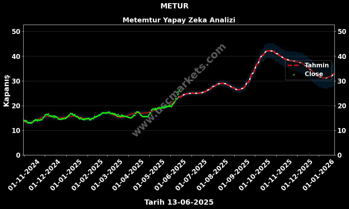 METUR hisse hedef fiyat 2024 Metemtur grafik