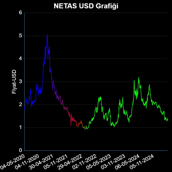NETAS Dolar Grafiği