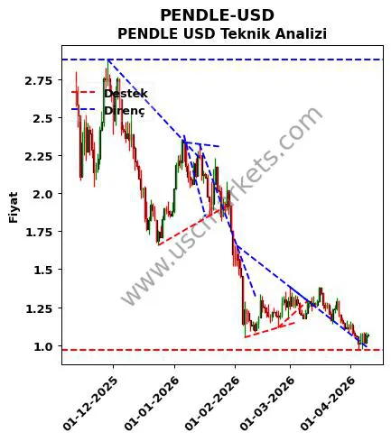 PENDLE-USD destek direnç PENDLE Dolar teknik analiz grafik PENDLE-USD fiyatı