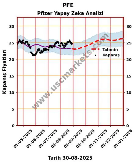 PFE hisse hedef fiyat 2024 Pfizer grafik