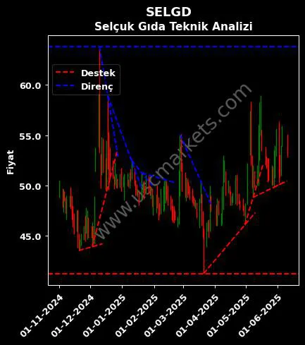SELGD destek direnç SELÇUK GIDA ENDÜSTRİ teknik analiz grafik SELGD fiyatı