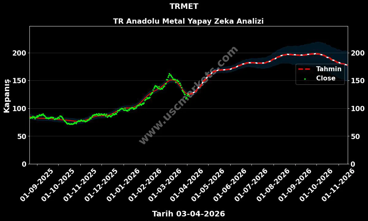 TRMET hisse hedef fiyat 2026 TR Anadolu Metal grafik