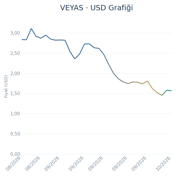 VEYAS Dolar Grafiği