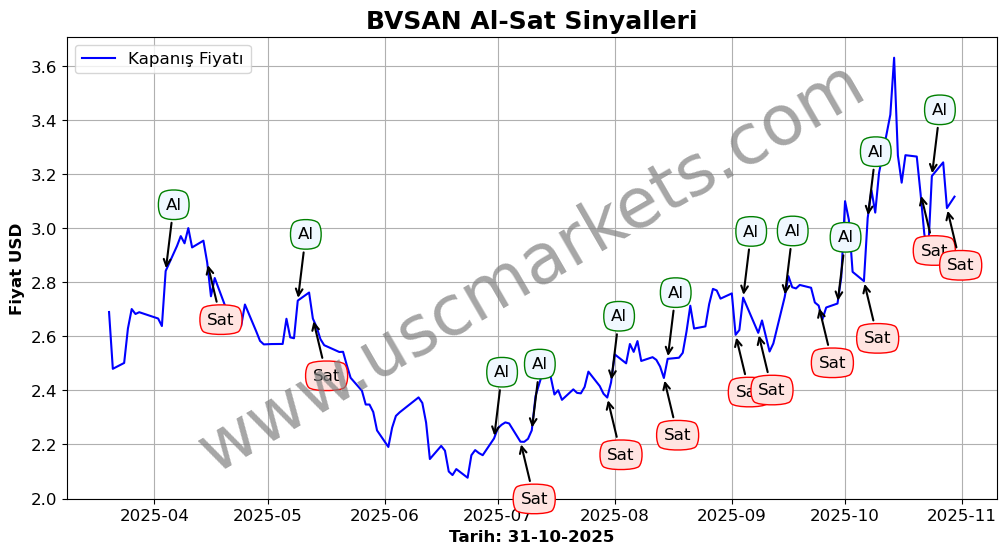 BVSAN algoritma sinyalleri 4