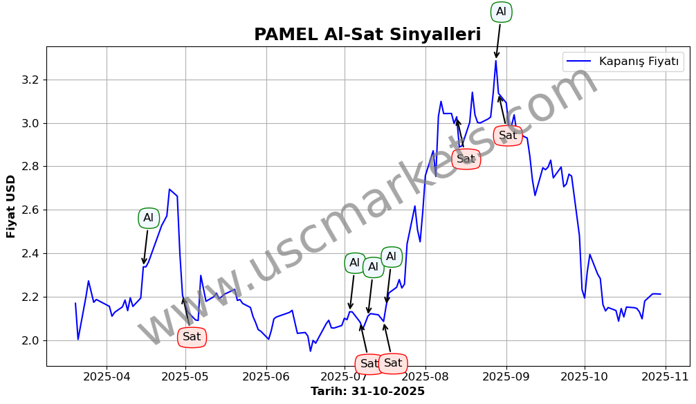 PAMEL algoritma sinyalleri 4