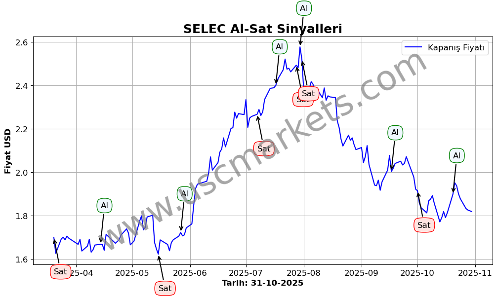 SELEC algoritma sinyalleri 3